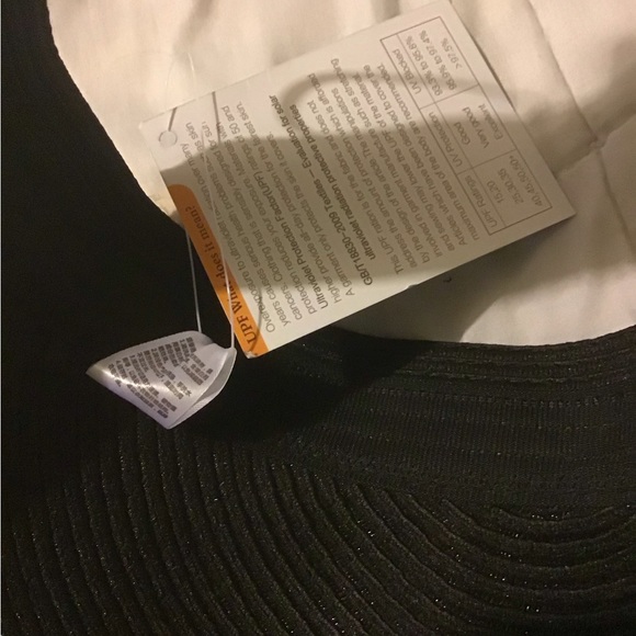 Oh Sunny black foldable visor hat with carry on bag NWT - Picture 5 of 7